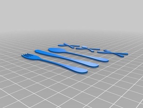 cutlery cubiertos chipboardscrapscrapbooking 3d printing 3d print model - Mito3D