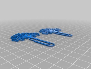 paper clip ornament Baum 3d-drucken 3d print model - Mito3D