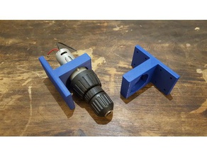 cordless drill motor mechanism bracket diy dc holder stand 3d print model - Mito3D