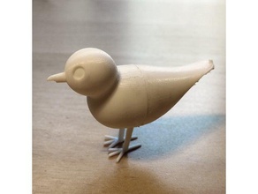 baxter bird animals beak cartoon small solidworks 3d print model - Mito3D