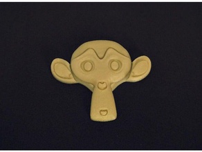 maymun 3d sanat ıman Anahtarlık llavero mıknatıs mascota mono pendiente pendientes rahatlama rahatlatmak remix suzanne sürüm 3d print model - Mito3D