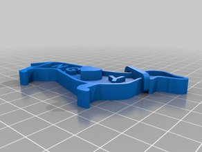 cão em forma de chave cadeia A impressão 3d Pingente dachshund chaveiro pingente 3d print model - Mito3D