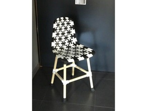 puzzle sedia mobilia di modello sedie 3d print model - Mito3D