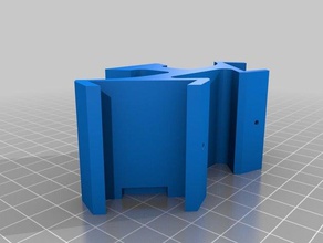 dupla cauda de andorinha vista montagem telescópios - centrado, fixações A impressão 3d 3d print model - Mito3D