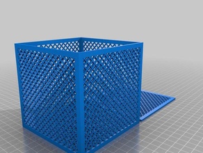 meu personalizados lattice caixa personalizado 3d print model - Mito3D