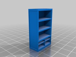giochi di oggetti scena - libreria cassetti e giocattoli gioco da tavolo boardgames libro bookshelf in miniatura miniature rpg 3d print model - Mito3D