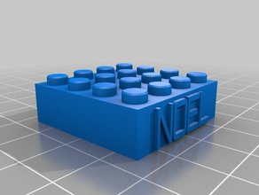 de noel, 2e en blocs lego jouets construction personnalisé 3d print model - Mito3D