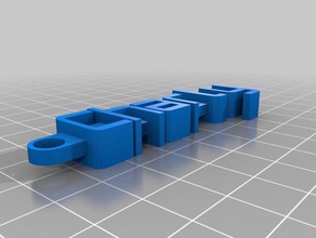charly keychain organization customized 3d print model - Mito3D
