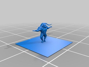 possente minotauro le creature frullatore blender 3d creatura mitologico 3d print model - Mito3D