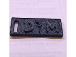 dm tag signs & logos 3d logo cultural heritage depechemode music 3d print model - Mito3D