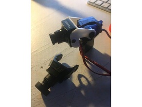 hs1190 77 adapter fatshark pan tilt r c vehicles fpv camera mount 3d print model - Mito3D