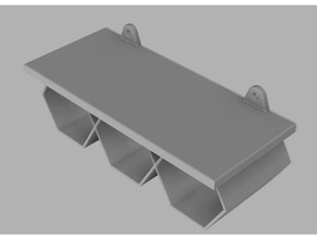 hex shelf - piccola un pezzo famiglia esagono mensola piccolo ripiano 3d print model - Mito3D