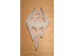 skyrim imperial seal keychain keychains video game 3d print model - Mito3D