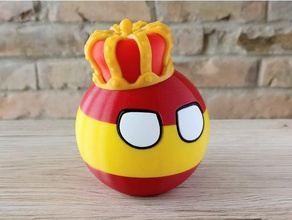 spainball oyuncaklar ve oyunlar 9gag countryball İspanya 3d print model - Mito3D