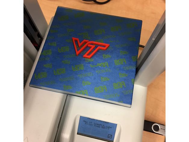 yeni vt logo işaretler ve logolar hokies virginia tech 3D print model - Mito3D