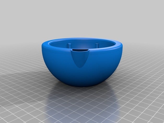 hollow shaving bowl bathroom lather lathering 3D print model - Mito3D