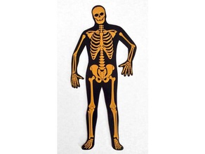 halloween squelette de l'homme retro décor la décoration fête d'halloween rétro vintage 3d print model - Mito3D