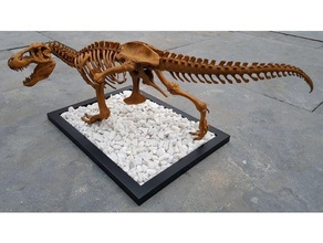 t-rex skeleton femur adjustment different stance creatures 3d print model - Mito3D