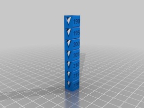 pla temp tower fix 3d printing tests customized 3d print model - Mito3D