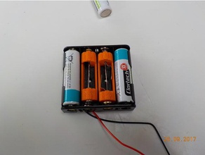 fausse pile aa diy fake baterie false baterry fan 3d print model - Mito3D