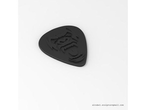 kong skull guitar pick 3d printing 3d print model - Mito3D