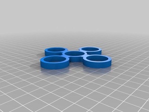 2 czk moneda spinner juguetes mecánicos personalizado 3d print model - Mito3D
