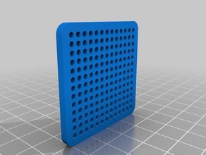 knitting prototype plate 13x13 holes art tools 3d print model - Mito3D