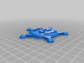 il mio personalizzato distintivo di sceriffo più v2-4 oggetti scena su misura 3d print model - Mito3D