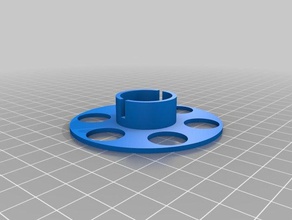 cable spool organizer tubo media v2 gadgets customized 3d print model - Mito3D