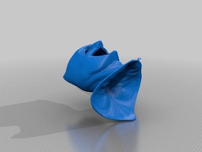 batman justice league cowl remixed eye mouth holes props ben affleck 3d print model - Mito3D