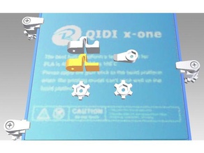 qidi x-one glass bed 3d printer parts 3d print model - Mito3D