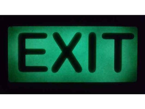 glowing exit exit exit sign glow glowing glow dark