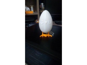 huevo de mesita noche luz decoración pollo el led lámpara la del iluminación interruptor 3d print model - Mito3D