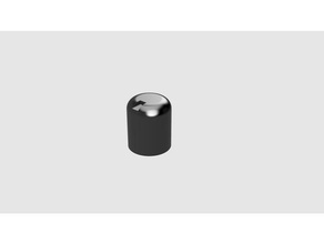 simple arrondi bouton l'audio potentiomètre rotatif 3d print model - Mito3D