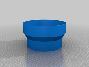 riduttore di tubo 157-181 parti su misura 3d print model - Mito3D