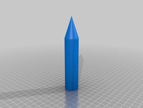 cero fox dado lápiz la tableta resistiva táctil simple óptico 3d print model - Mito3D