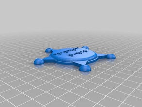 francesca pedler braille adereços personalizado 3d print model - Mito3D