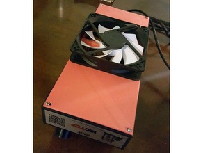 cr10 120mm fan kontrol kutusu mod 3d yazıcı aksesuarları monte edin soğutma fanı cr10s kanalı 3d print model - Mito3D