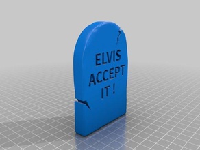 elvis-accept-it customized 3d print model - Mito3D