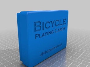 playing card box containers 3d print model - Mito3D