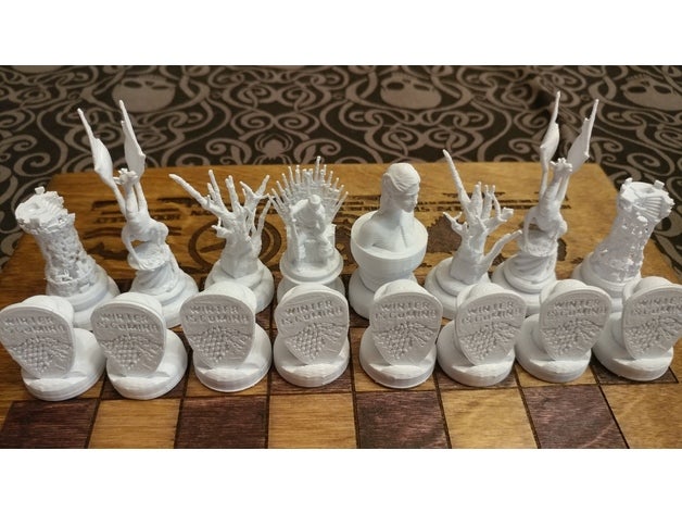 j'ai eu envie échiquier les échecs jeu d'échecs des trônes le got 3D print model - Mito3D