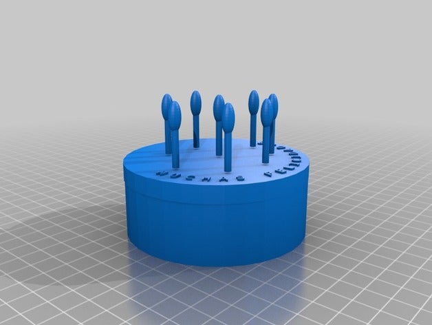 pastel muchas felicidades decoração 3D print model - Mito3D