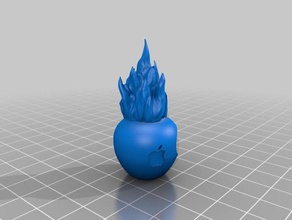 apple fire 3d print model - Mito3D