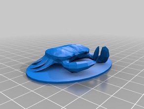 le crabe animaux 3d print model - Mito3D