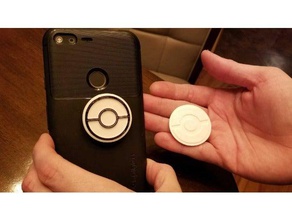 popsocket pokeball do painel frontal telefone celular pokemon pop soquete 3d print model - Mito3D