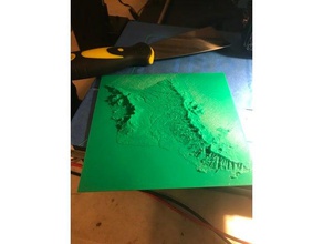 oahu topographical hawaii models 3d print model - Mito3D