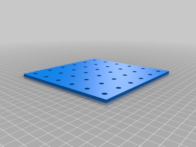 printable 15 x cm pegboard parts customized 3D print model - Mito3D