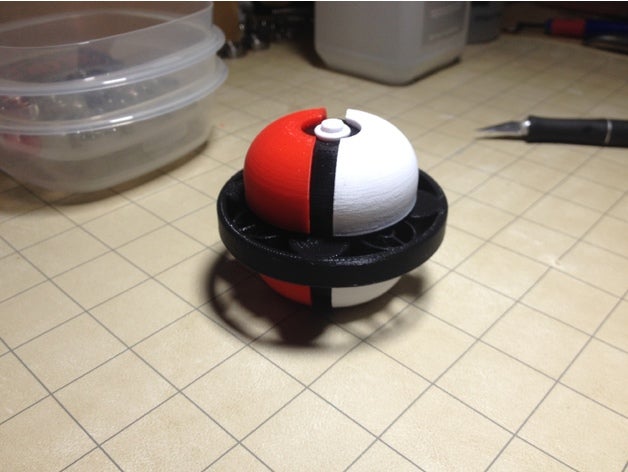 pokeball spinner giocattolo & accessori di gioco 3D print model - Mito3D