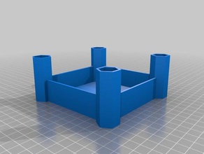 castle coaster containers 3d print model - Mito3D