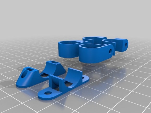 meine angepasste parametrische Kabel-Rohr-clip Teile kundengebundene 3D print model - Mito3D